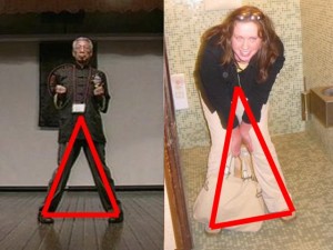 Wing_Chun_And_Urinating_Women-BellyButtonTrianglesCompare